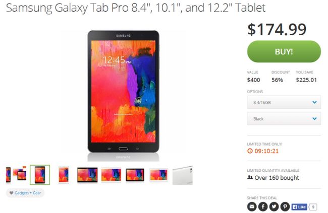Fotografía - [Alerta Trato] Groupon Ofrenda Reformado Samsung Galaxy Tab Pro 8.4 Por $ 174.99 Y 12.2 Por $ 359.99